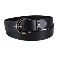 Cinturón Para Jean Tommy Hilfiger 3.5 Cm Hebilla Plateada