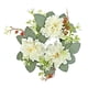 thumbnail image 1 of Coronas De Anillos De Velas Navide?as, Peque?as Coronas Artificiales Para El Hogar, Invierno, Blanco, 1 of 5