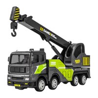Magideal - Coche En Miniatura De Aleación De Simulación, Vehículo De Construcción, Vehículo De Construcción Fundido A Presión, Vehículo De Ingeniería De Juguete, Grua