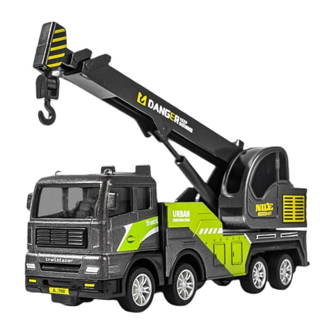 Magideal - Coche En Miniatura De Aleación De Simulación, Vehículo De Construcción, Vehículo De Construcción Fundido A Presión, Vehículo De Ingeniería De Juguete, Grua