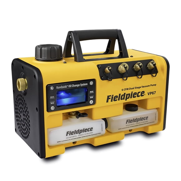 Bomba de Vacío Fieldpiece VP67 6 CFM Motor DC 1/2 HP Portátil