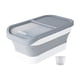 thumbnail image 2 of Contenedor De Almacenamiento De Comida Para Perros Y Gatos, Dispensador A Prueba De Fugas, Caja De Arroz Sellada De 10 Kg, Gris, 2 of 5