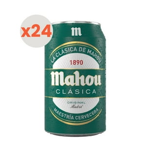 24X Cerveza Mahou Clásica Lata 4,8° 330Cc