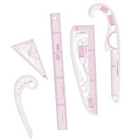 Magideal - Regla Curva Francesa, Reglas Curvas De Ropa, Creación De Plantillas De Patrones, Regla De Costura A Medida, Regla De Medición Para Diseñadores, Creado 5 Piezas