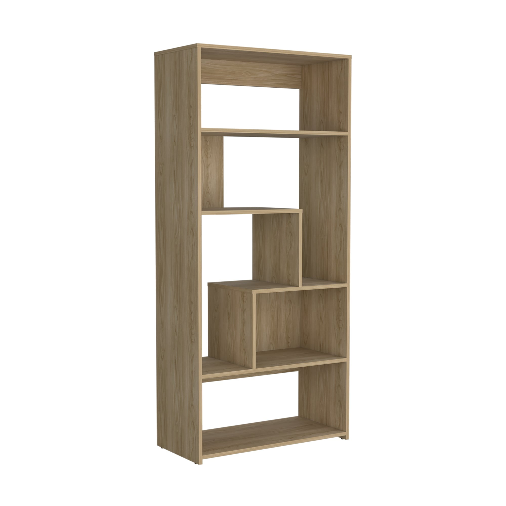 Fmfurniture - Biblioteca Estante 160x73x35 Cm Café Claro