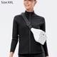 thumbnail image 2 of Chaqueta de yoga y fitness de nailon de felpa para otoño e invierno, con cremallera completa, elástica, para correr, de manga larga, color negro, 2 of 6