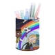 thumbnail image 1 of Dodo-theme Cylinder Pen Holder Pencil Organizer with Flannel Lining PVC Leather Material Cardboard Base for study work 10*8CM, 1 of 6