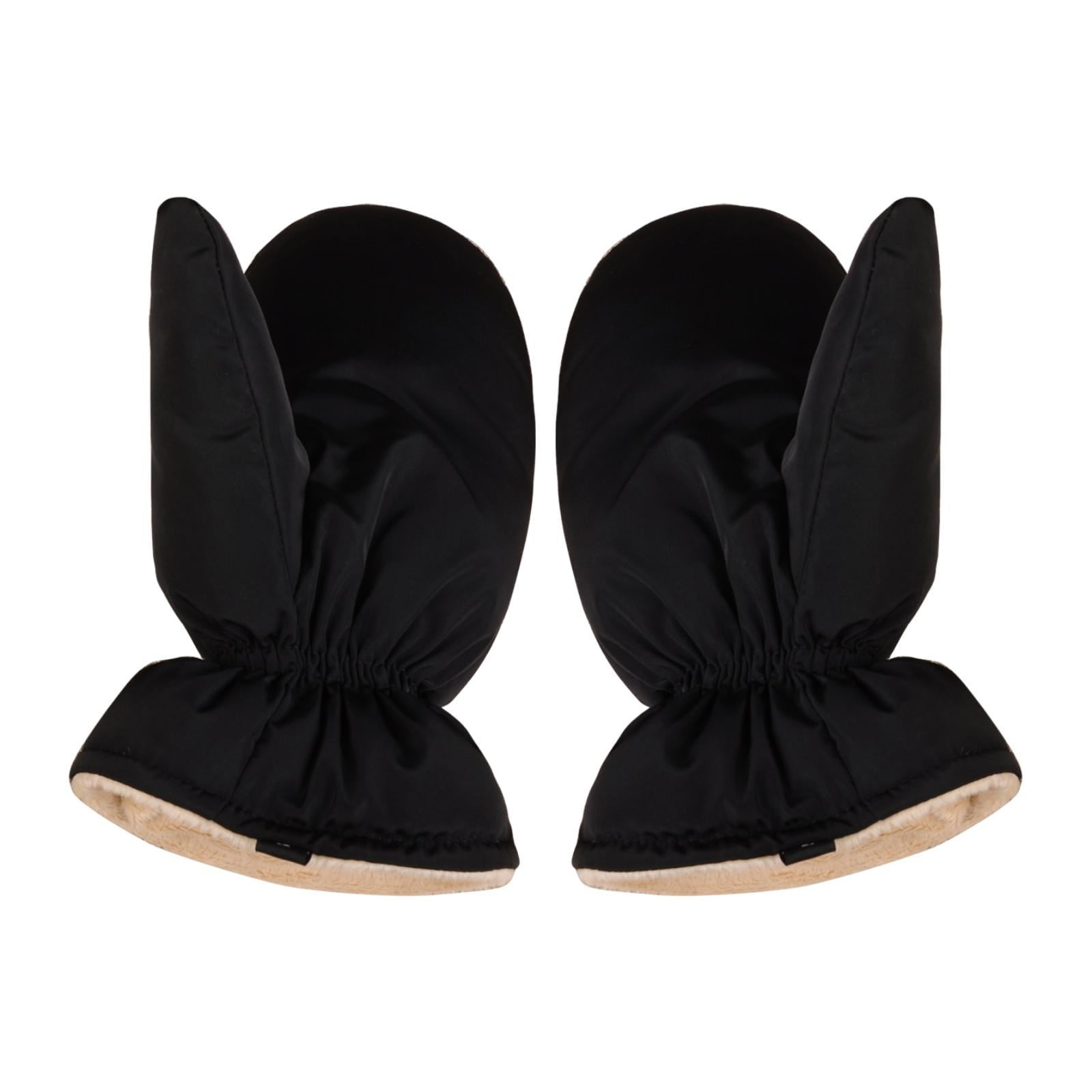 Magideal - Manoplas De Plumón, Guantes Para Clima Frío, Resistentes Al Viento, Resistentes Al Agua, Cómodas Y Cálidas, Guantes Para Nieve, Guantes De Esquí Para Negro