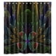 thumbnail image 1 of Cortina de ducha fractal con ganchos, 167 x 183 cm, 1 of 3