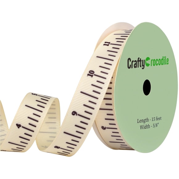 Cinta regla CraftyCrocodile 4,5 m 1,6 cm poliéster
