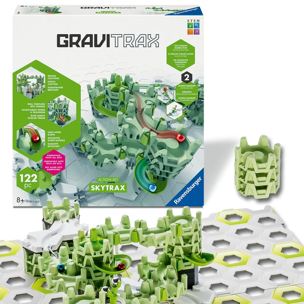 Set De Acción Marble Run Ravensburger Gravitrax Skytrax Para Más De 8 Años