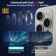 thumbnail image 3 of Protector de lente LITO para iPhone 16 Pro/Max, vidrio blanco 9H, 3 of 9