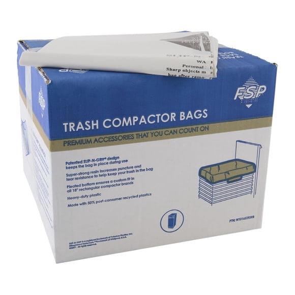 Bolsas compactadoras Whirlpool W10165293RB originales OEM, paquete de 60