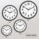 thumbnail image 3 of Reloj de pared AKCISOT de 25 cm, silencioso, no hace tictac, funciona con pilas, 3 of 9