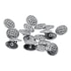 thumbnail image 3 of 20pcs Aleación de plata tibetana Botones de costura de 1 orificio Sujeción Laberinto de 17 mm, 3 of 5