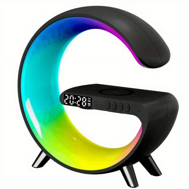 Sunrise Alarm Clock with Wireless BT Speakers, RGB Light, Bar Smart Light, and Dimmable Table Lamp - Wake Up to Rhythm and Enjoy Music All Day Long