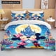 thumbnail image 1 of 10 Size Mickey Mouse Minnie Love Printed Bedding Set Cartoon Duvet Cover Comforter Pillowcase Boys Girls Kids Adults King Bed Sheets, 1 of 5