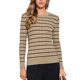thumbnail image 1 of INSPIRE CHIC Suéter Casual para Mujer con Cuello Redondo a Rayas Hueco Trabajo Otoño Invierno Suéteres de Moda XL Marrón, 1 of 6