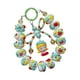 thumbnail image 2 of Pulsera Llavero Con Cuentas Y Colgante Para Bolso Para Cumpleaños, Aniversario, Día De San Valentín, Color Cian, 2 of 3