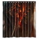 thumbnail image 1 of Cortina de ducha con diseño de monstruo, dragón, demonio y criatura oscura, con ganchos, tamaño 66 x 72 pulgadas, 1 of 3