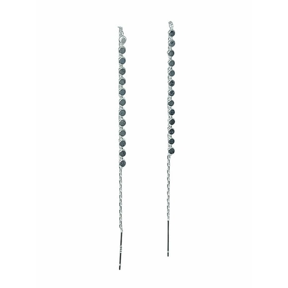 Aros Largos Plata Fina Ley S925 Minimalistas