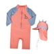 thumbnail image 2 of Traje De Baño Para Niños De Manga Larga Con Cremallera Lindo Verano Con Sombrero Traje De Baño Para Niños, 2 of 3