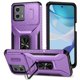 thumbnail image 1 of Funda Armada para Motorola Moto G 2023 4G con Tapa Deslizante y Soporte Magnético Giratorio Morado, 1 of 5