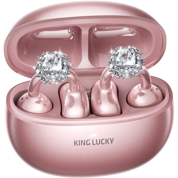 Audífonos Kinglucky A8 ClipOn Bluetooth 5.4 Cristal