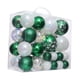 thumbnail image 1 of 46 Uds Adornos De Bolas De Navidad Adornos Artesanales Para Bodas Graduación Festiva Blanco Verde, 1 of 5