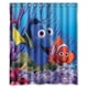 thumbnail image 1 of Cortina de ducha de Buscando a Nemo, juego de cortina de baño con ganchos, tamaño 60 x 72 pulgadas, 1 of 3