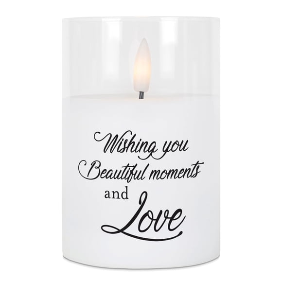 Vela LED Elanze Designs que te desea hermosos momentos