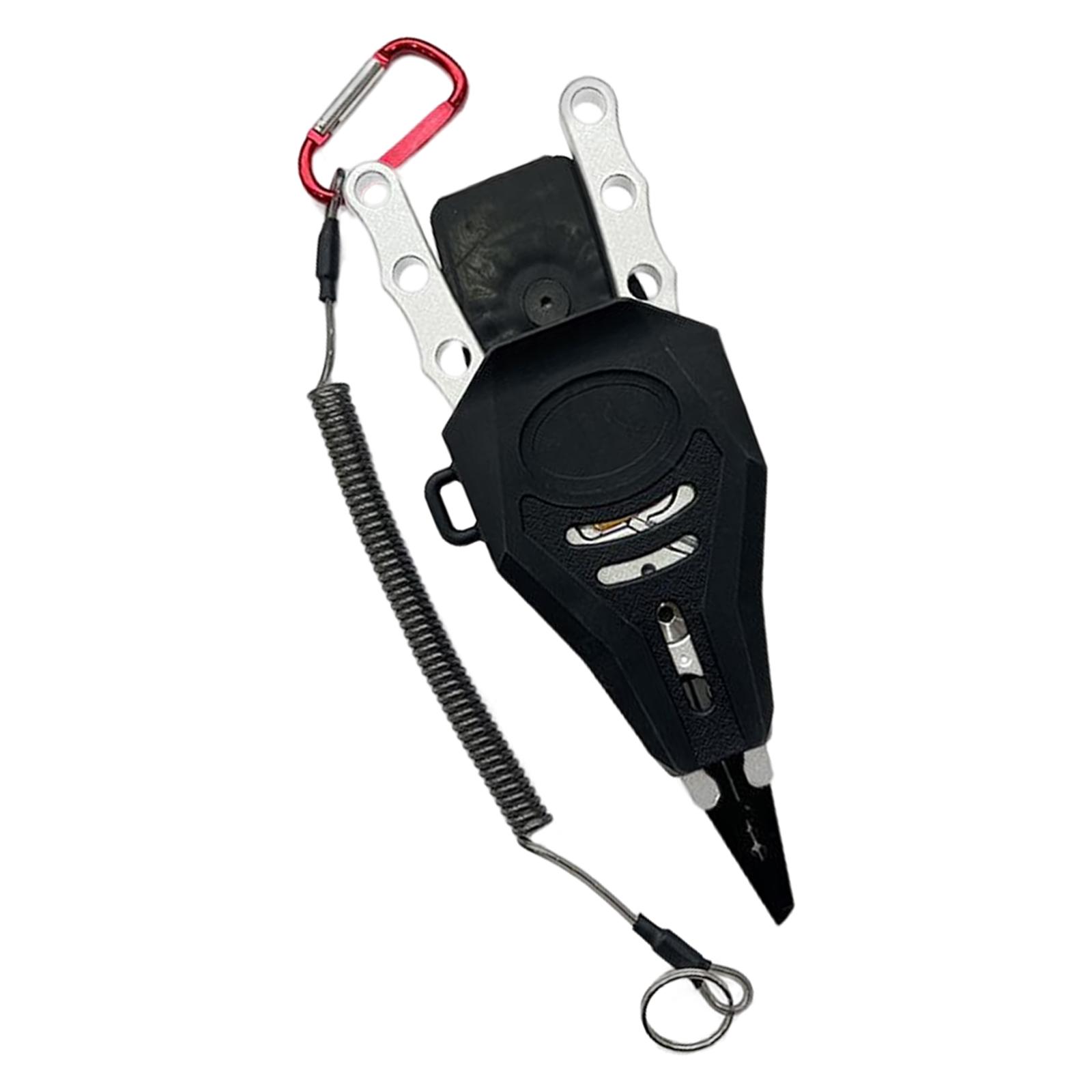 Ioensy - Alicates De Pesca Agarres Cómodos Ligeros Multifuncionales Para Pesca En El Mar 3 Agujeros Plata