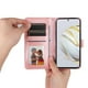 thumbnail image 5 of Funda tipo cartera FOXDOCK para Huawei Nova 10 SE , diseño girasol en relieve, cuero PU, cierre magnético, soporte y tarjetero, 5 of 5