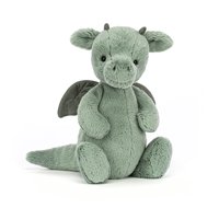 Peluche Jellycat Bashful Dragon, Tamaño Mediano, 30 Cm