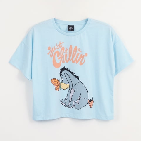 Polera Manga Corta Teen Winnie The Pooh Disney