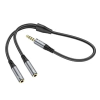 Hoco - Cable Adaptador 3,5Mm Audio Macho Doble Hembra Upa21