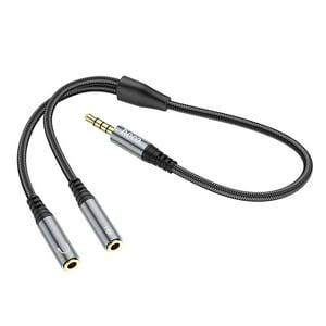 Hoco - Cable Audio Auxiliar 3.5Mm Macho A 2 X 3.5Mm Hembra