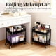 thumbnail image 2 of Rolling Cart LIWNYRK de 2 niveles para almacenamiento debajo del escritorio, negro, 2 of 8