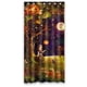 thumbnail image 1 of Cortina de ducha con diseño de calabaza, gato oscuro, luna y estrella, con ganchos, tamaño 36 x 72 pulgadas, 1 of 3