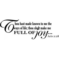 Rienda Libre Graphics - Decomural Full Of Joy Bible Verse Ws-15133