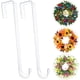thumbnail image 1 of Colgador de corona, ganchos transparentes para corona de 12 pulgadas para puerta de entrada, paquete de 2 colgadores para decoración de Pascua, Navidad, otoño, Halloween, soporte para coronas, colgado, 1 of 6