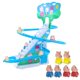 thumbnail image 5 of Juguetes De Pista Eléctrica, Pista De Carreras, Tobogán, Escaleras, Juguetes Montessori Para Bebés, Juguete Interior, 6 Cerdos, 5 of 5