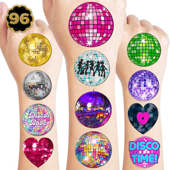 Tatuaje Temporal frawharmone 96 uds Bola de Discoteca para Niños