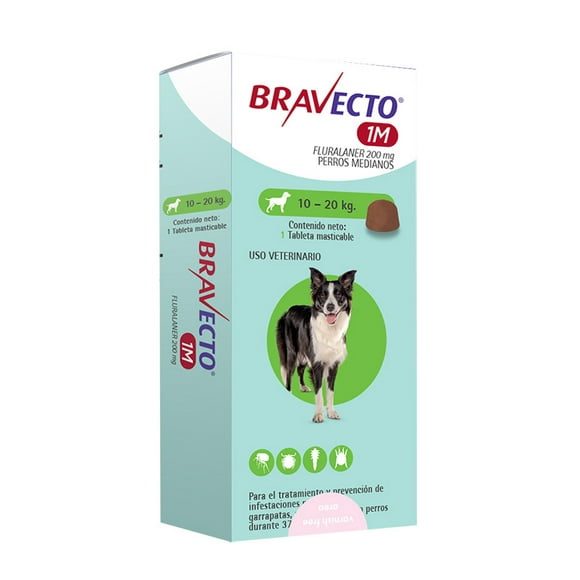 Bravecto Antiparasitario Perro 10 a 20Kg - 1 Mes