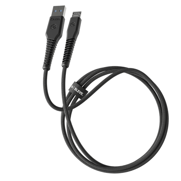 Cable Cargador Sleve Line X Usb A Micro 5 Black