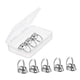 thumbnail image 1 of 8pcs Metal Guitar Finger Picks Guitarras Bajas Fingerpicks Silver Large, 1 of 5