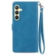 thumbnail image 3 of Para Samsung Galaxy S26 5G Funda de 6.3 Pulgadas, Billetera para Mujer Hombres, Duradera de Cuero PU Magnética con Tapa, Correa de Cordón, Correa de Muñeca con Cierre, Tarjetero, Billetera, Funda, 3 of 9