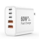 thumbnail image 1 of Cargador rápido Charger Block uoyssimi USB C 60W PD 3.0 5 en 1, 1 of 7