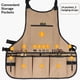 thumbnail image 3 of Heavy-Duty jardín delantal con 14 bolsillos – duradero impermeable herramienta de jardinería delantal para mujeres regalos para mamá, 3 of 3
