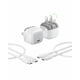 thumbnail image 1 of Bloque de carga rápida Belkin USB C de 20 W, color blanco (paquete de 2), 1 of 9